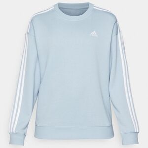 Adidas Blue Crewneck Sweater with Signature Stripes , Size 2XL